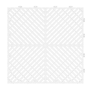 Interlocking Garage Floor Tiles | White | Weidan
