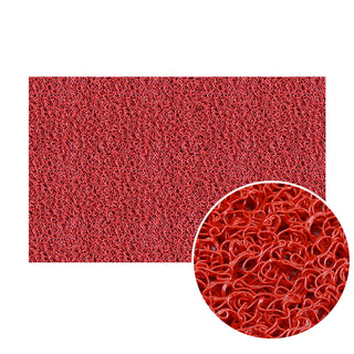 PVC Spray Silk Carpet-Red | Weidan