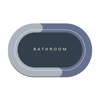 Blue Bath Mat | Oval Blue | Weidan