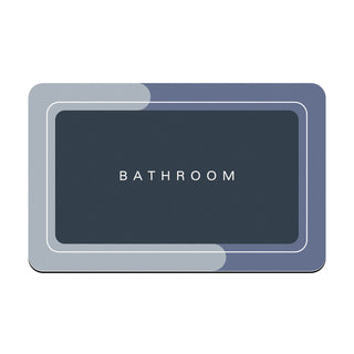 Quick Drying Bath Mat | Square Blue | Weidan