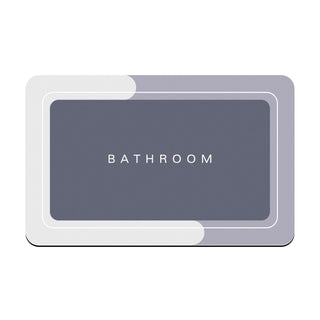 Quick Dry Bath Mat | Square Gray | Weidan