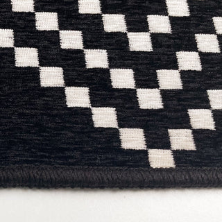 Black and White Area Rugs | Side | Weidan