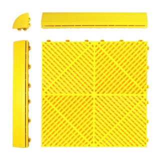 Garage Floor Tiles Interlocking | Yellow | Weidan