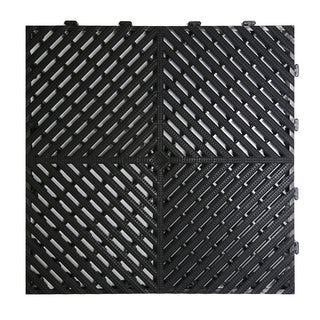 Modular Garage Flooring Tiles | Black | Weidan