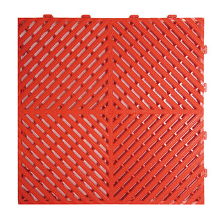 Garage Tile Floors | Red | Weidan