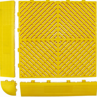 Interlocking Garage Floor Tile | Yellow | Weidan