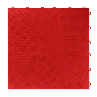 Snap Together Garage Floor Tiles | Red | Weidan