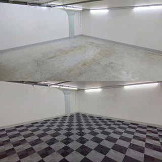 Checkered Garage Floor Tiles | Display | Weidan