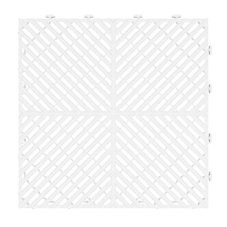 Interlocking Garage Floor Tiles | White | Weidan