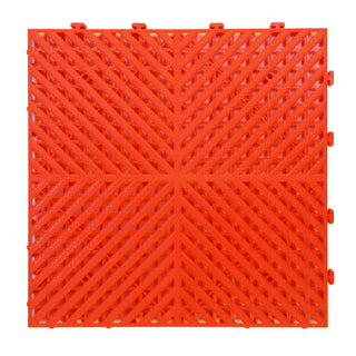 Snap Together Garage Floor Tiles | Red | Weidan