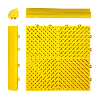 Garage Floor Tiles cheap | Yellow | Weidan