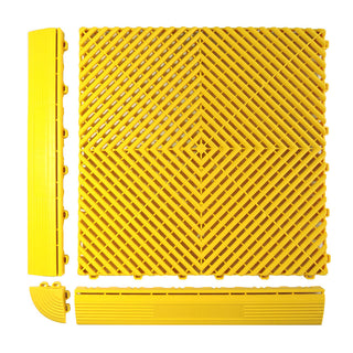 Pvc Garage Floor Tiles | Yellow | Weidan