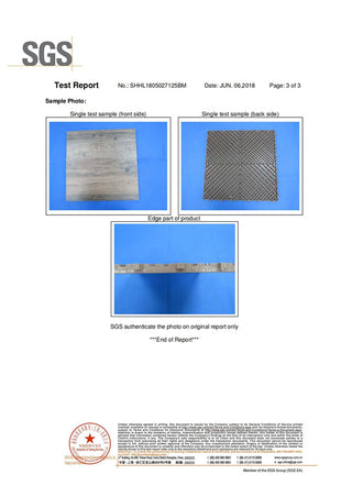 Floor Mat Test Report | Weidan