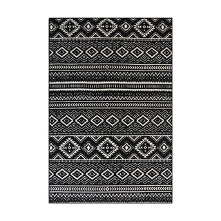 Black & White Area Rugs | Aztec Print | Weidan